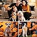 SZEE Hundehalstuch Halloween Kostüm Hunde Bandana for Dogs,Geschenk Deko mit Kürbis Motiv, Kopftücher Waschbarer Hundehalstücher für Kleine/Mittel/Große Hunde und Katzen Haustier, Orange+Schwarz, L
