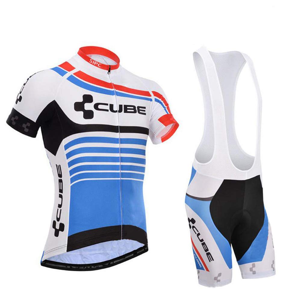 Tuta Da Ciclismo Uomo NHNIN - Abbigliamento Estivo Professionale, Traspirante, Con Tasche E Riflettenti
