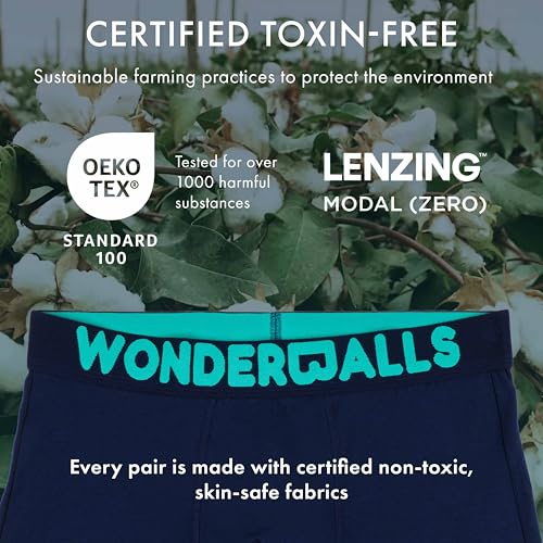 Wonderballs Long Boxer Briefs for Men - Ultra-Soft & Breathable Pima Cotton & Modal Blend - Athletic Underwear for Men3