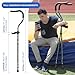 in-Motion Pro Crutches | Foldable Crutches| Crutches for Adults with Ergonomic Handles | Spring Assist Technology | Articulating Tips | Size Short (4'8