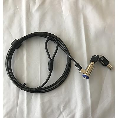 Laptop Lock Security Cable - Kensington Compatible Universal Security Cable Lock with 2 Keys (Translucent Dark)