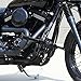 Wsays Front Engine Guard Crash Bar Flat-Out Highway Peg Bar Compatible with Harley Dyna Fat Bob Street Bob Super Glide Low Rider with Mid Control 2006-2017 Models