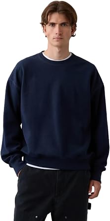 GAP Mens Logo Crewneck Fleece Sweatshirt