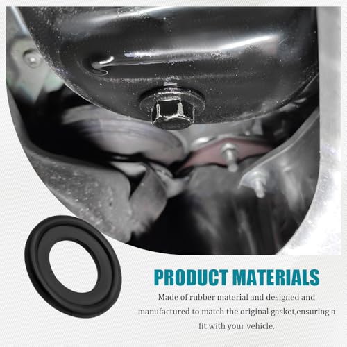 Image of deemars 10PCS M12 Oil Drain Plug Gasket, Rubber Crush Washer Seals Replace OEM#12616850 3536966, Engine Oil Pan Drain Plug Seal Compatible with Most Vehicles