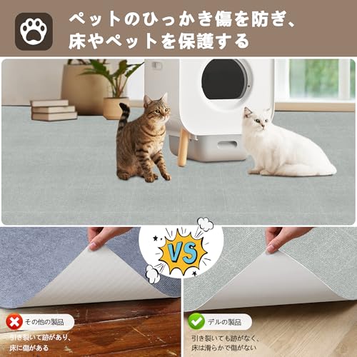 【Amazon 限定ブランド】XIWEIYI ジョイントマット 大判タイルカーペット 吸着マット タイルマット【30*30*0.4cm20枚】 防音保温 床暖房にも対応 防音シート 洗える ペット/子供/高齢者の滑り止め対策 手入れ簡単 設置簡単 DIY可能 玄関、廊下、リビング、 厨房（ライトグレー） [3]