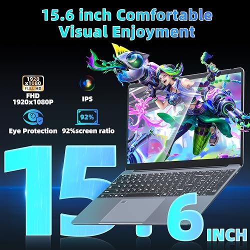 Image of 15.6 inch Business Laptop Core i5-8279U(4C /8T, Up to 4.10 GHz) 16GB 512GB NVMe SSD Win 11 Pro Backlit Keyboard Fingerprint Bluetooth for Student Work Gaming