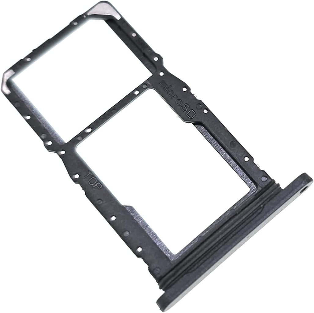 SIM and MicroSD Card Tray Slot Replacement for Samsung Galaxy Tab A9 Plus 11" (SM-X215), Professional Repair Part with Eject Pin, Fixes Damaged or Lost Trays - Black