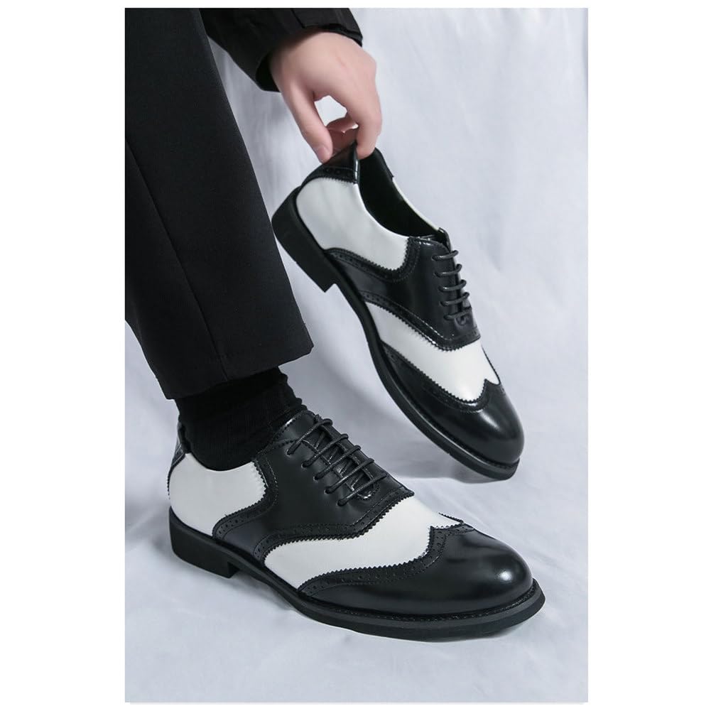 Scarpe Eleganti da Uomo Brogue Comode Classiche Stringate Oxford