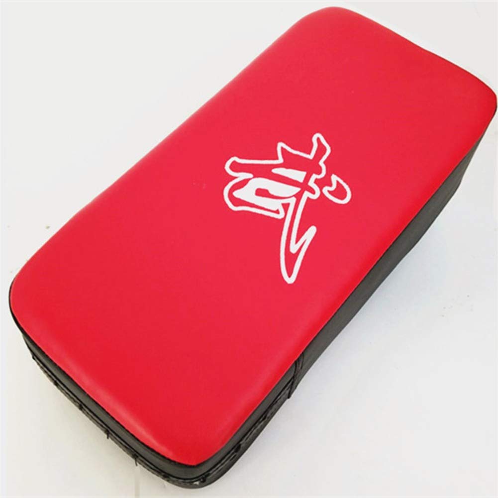 Guantes Boxeo Almohadilla de Palma Kick Pads Artes Marciales Golpe Cuerpo Pad Rojo Freesize