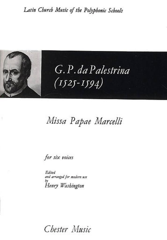 Missa Papae Marcelli. Mixed Choir And Accomp.. (The Chester Books of Motets)