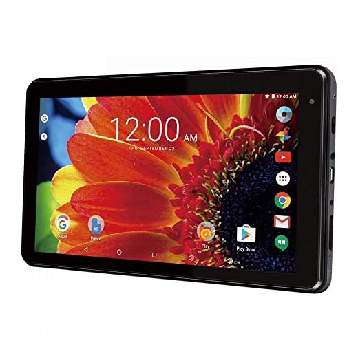 RCA RCT6873W42 Voyager 7 16GB Tablet 1024 X 600 Resolution 1.2GHz Intel Atom Quad-Core Processor Android 6.0 Marshmallow, Black