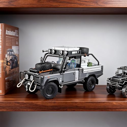 Modelo a escala 1:24 de camión Defender 110 con luces y sonido miniatura 2