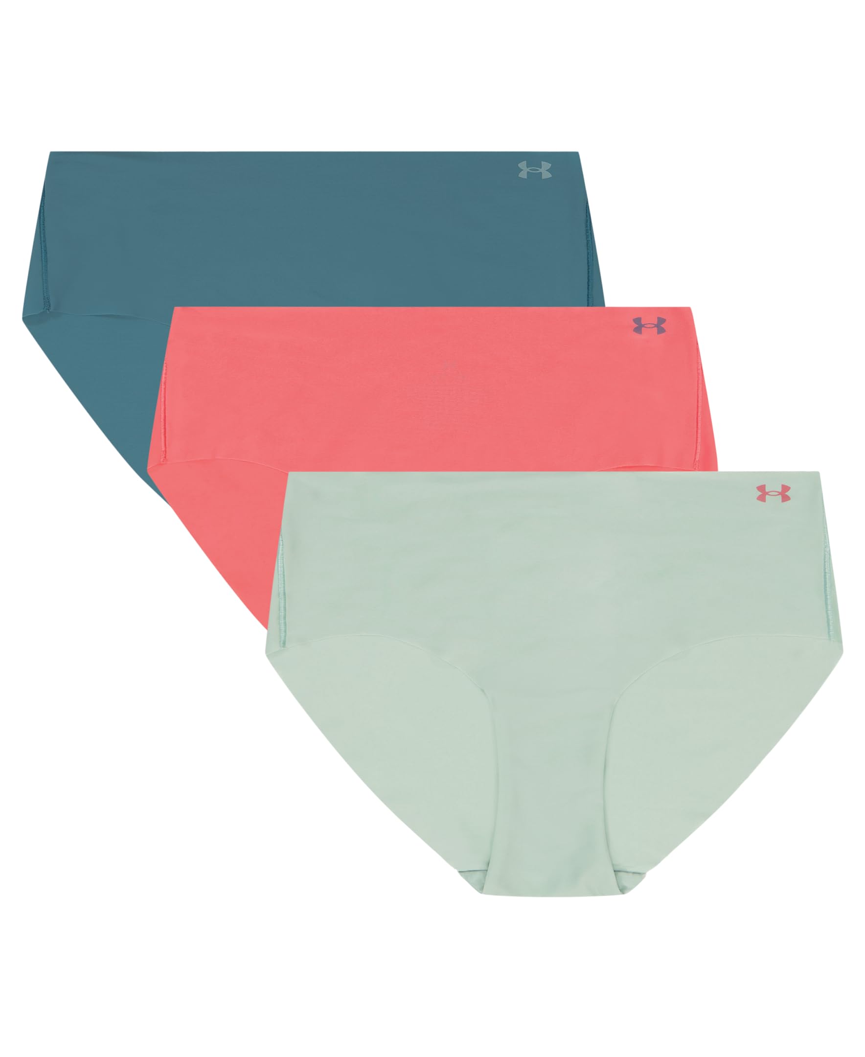 Under Armour Pure Stretch Mesh No Show Hipster - Solid 3-Pack