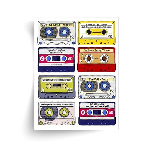 Generic - Classic Alt-Country Albums - Unframed Print (A4)