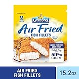 Gorton’s Air Fried Fish Whole Fillets, Wild Caught Fish, Frozen, 8 Count, 15.2 Ounce Resealable Bag