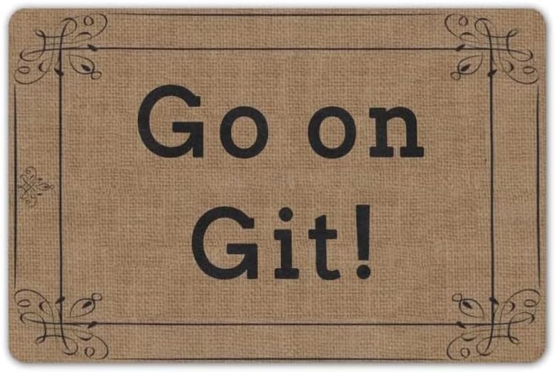 Tapete para el día de Pascua Go on Git, duradero, de bienvenida, para puerta delantera, tapete antideslizante para el día de la madre, tapete de