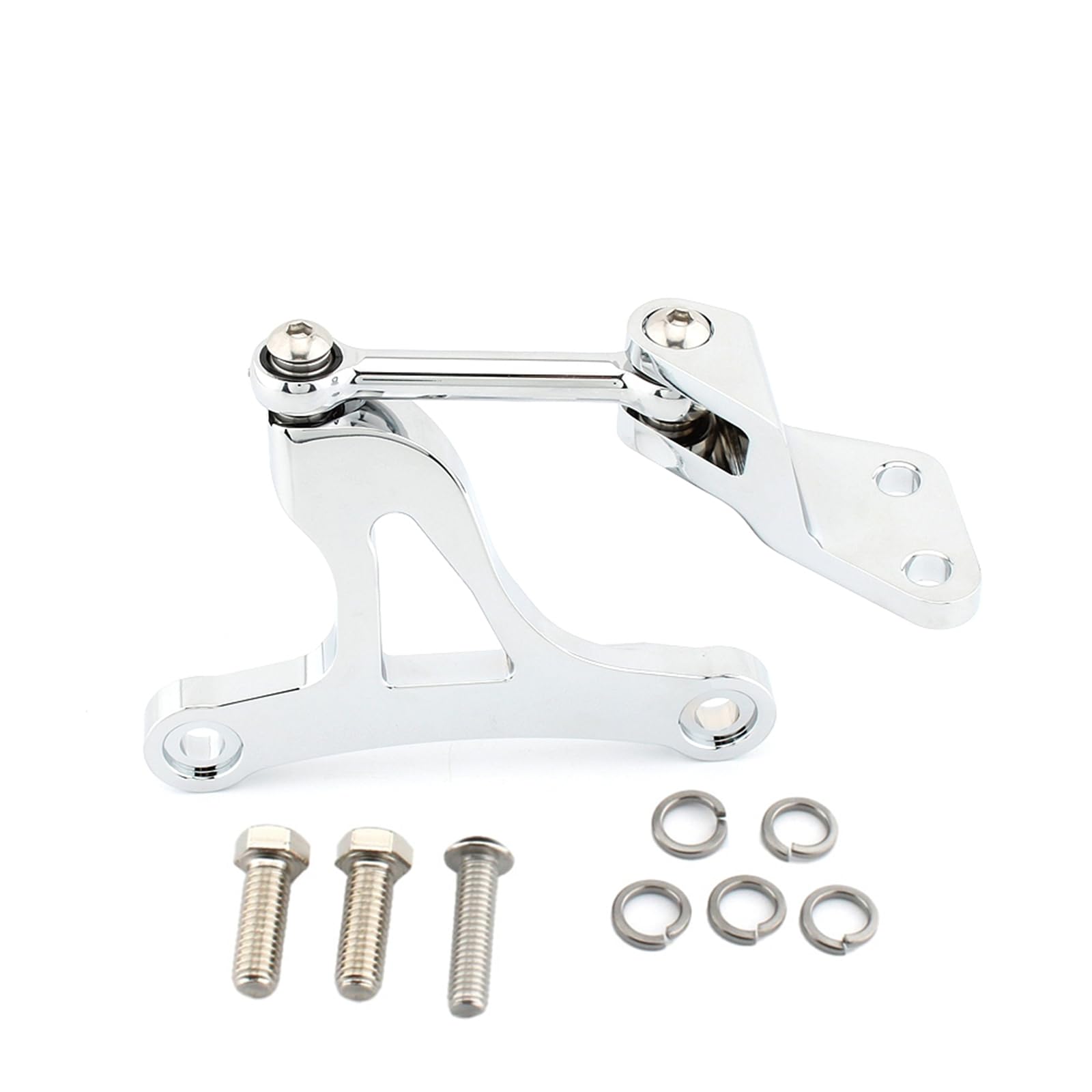 Kit Sospensione Collegamento Staffa Motore Per Harley Sportster XL883L 1200 Argento