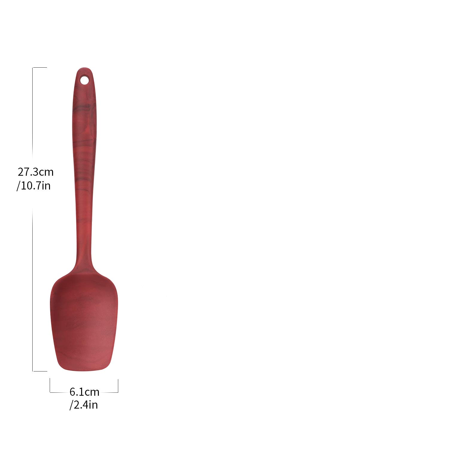 Espátula de cuchara de silicona de alta calidad, sin BPA, resistencia a altas temperaturas de 315.6 °C, diseño sin costuras, espátulas de cocina antiadherentes para cocinar, hornear y mezclar,