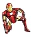 Price comparison product image MARVEL 10107673 Airwalker Foil Balloon with Iron Man Design-1 Pc, Multicolor, One size
