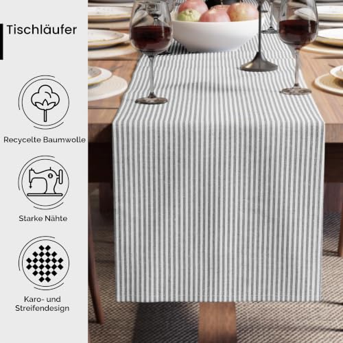 Encasa XO Tischläufer, Baumwolle, Schwerer Stoff 32x150 cm – Ansicht 3