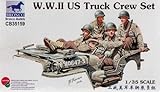 BNC35159 1:35 Bronco WW2 US Truck Crew Set (4 figures) MODEL KIT