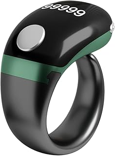 Anillo de medidor – Anillo de medidor de dedo integrado de 75 mAh, electrónica LCD de tamaño ajustable | Comptur de pasos para hombres, estudiantes mayores, atletas jóvenes, senderismo, carrera a pie