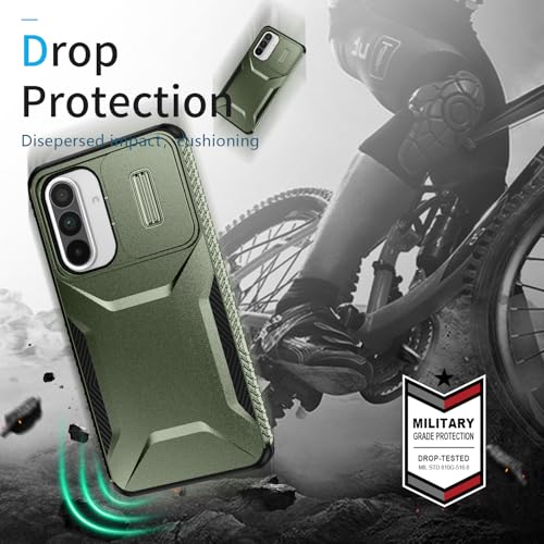 Coque Galaxy A36 5G robuste verte pour stopper les rayures d'objectif - 7