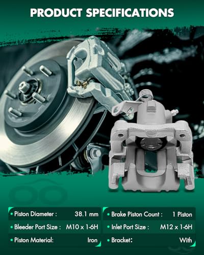 Image of SCITOO 19B2571 19B2570 Rear Left & Right Disc Brake Calipers Assembly w /Bracket For Audi For TT 2000,For Volkswagen For Beetle 1998-2000,For Volkswagen For Golf 1999,For Volkswagen For Jetta 2000