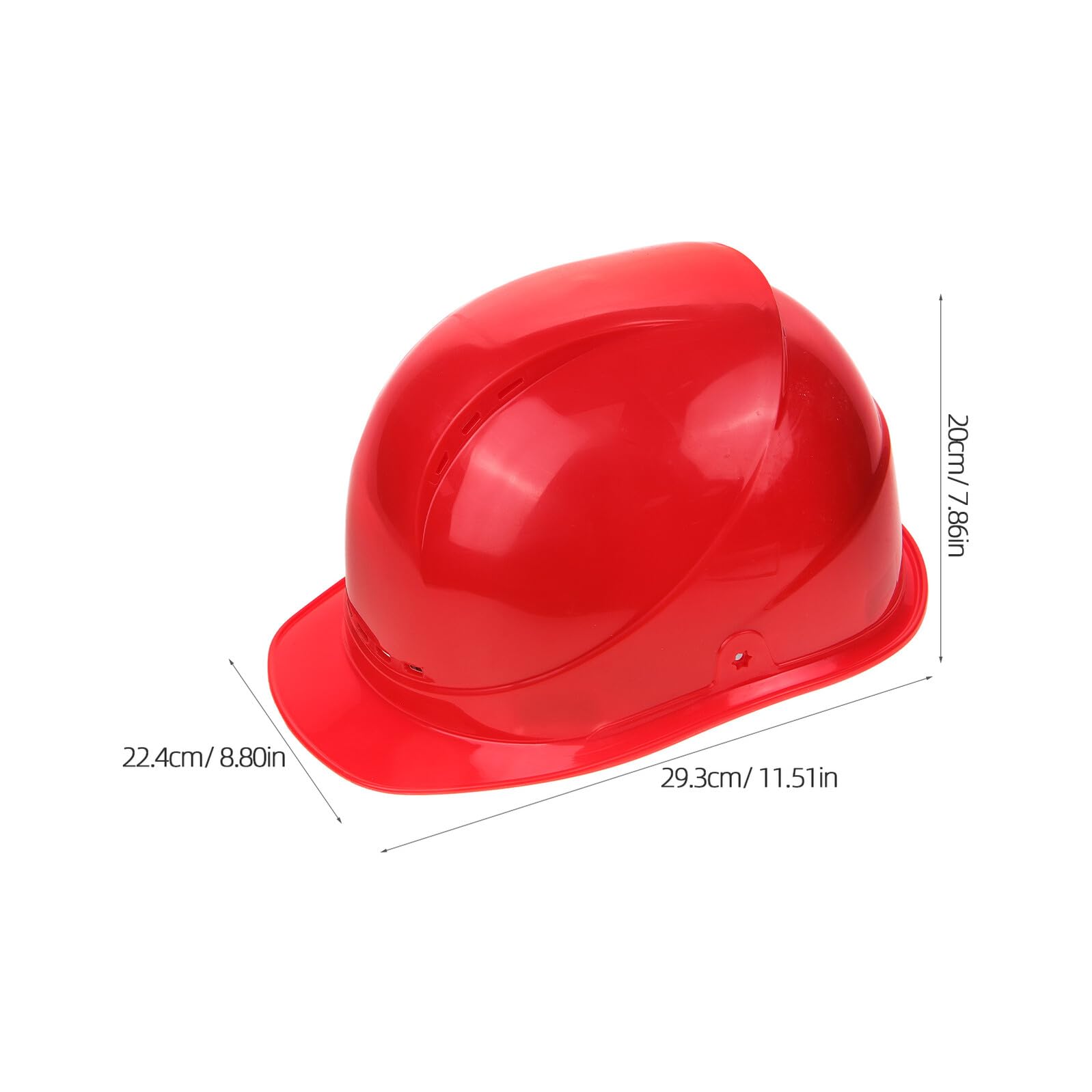 Casco de Seguridad para Construcción Hombre Abs Rojo Ventilado