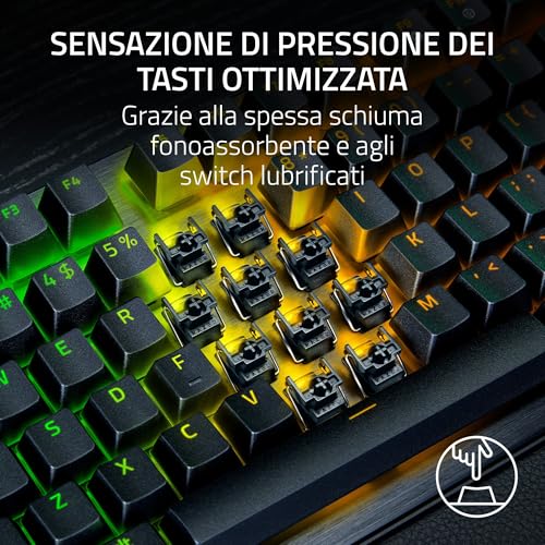 Huntsman V3 Pro Tenkeyless 8KHz - TKL PC Tastiera meccanica da gioco - 8KHz HyperPolling - Switch ottici analogici - regolabile 0,1-4,0mm - Snap Tap - Rapid Trigger - QWERTY US Layout | Nero - Tastiera gaming - Immagine 6