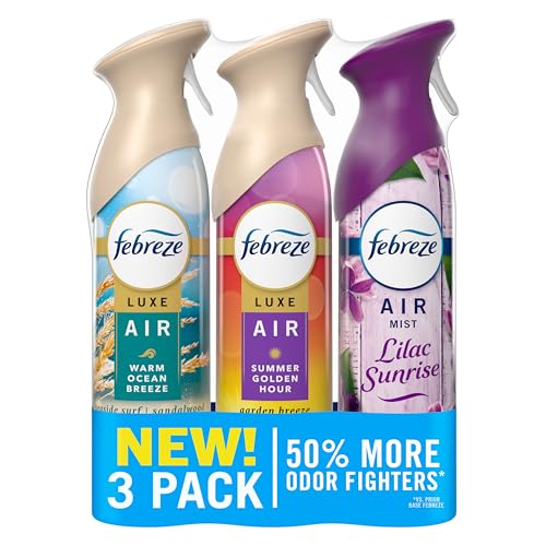 Febreze Air Mist, Air Freshener, Odor Fighting Room Spray, Deodorizer for Home Bathroom Kitchen...