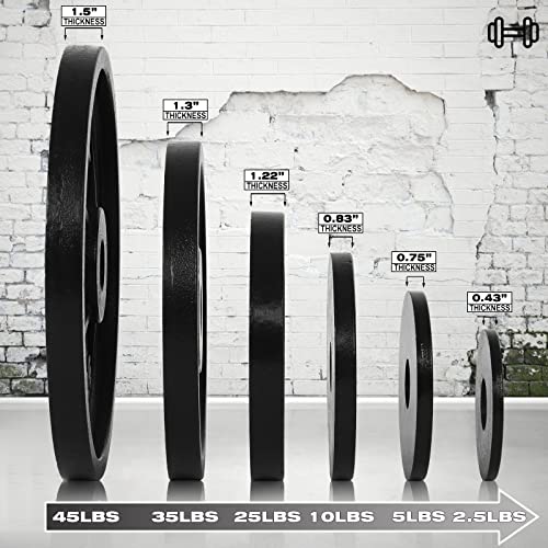 N/A" Olympic Weight Plates For 2 Inch Bar, Optional 2.5/5.0/10/25/35/45 Lbs Bumper Plates, Barbells Plates Olympic Plates For Strength Training Bodybuilding, Home Gym (Black 01, 2 X 2.5 Lb-Pair) #TOP3