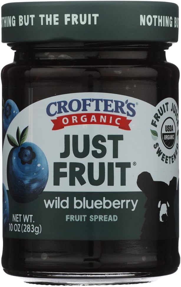Crofters, Organic Blueberry Just Fruit Spread, 10 Ounce