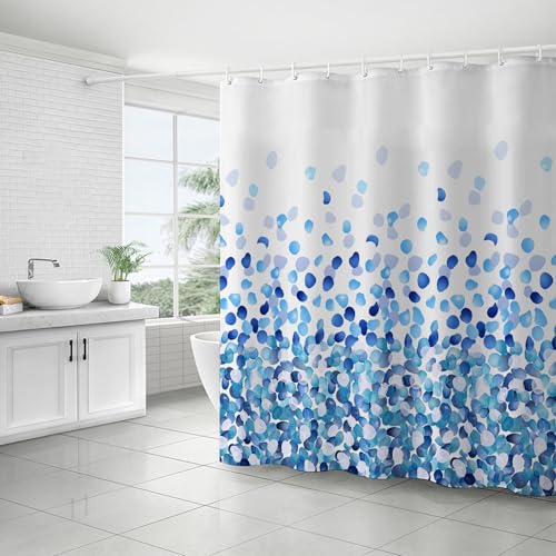 FAIRYGATE Duschvorhang Blau Textil Duschen für Badewannen Wasserabweisend...