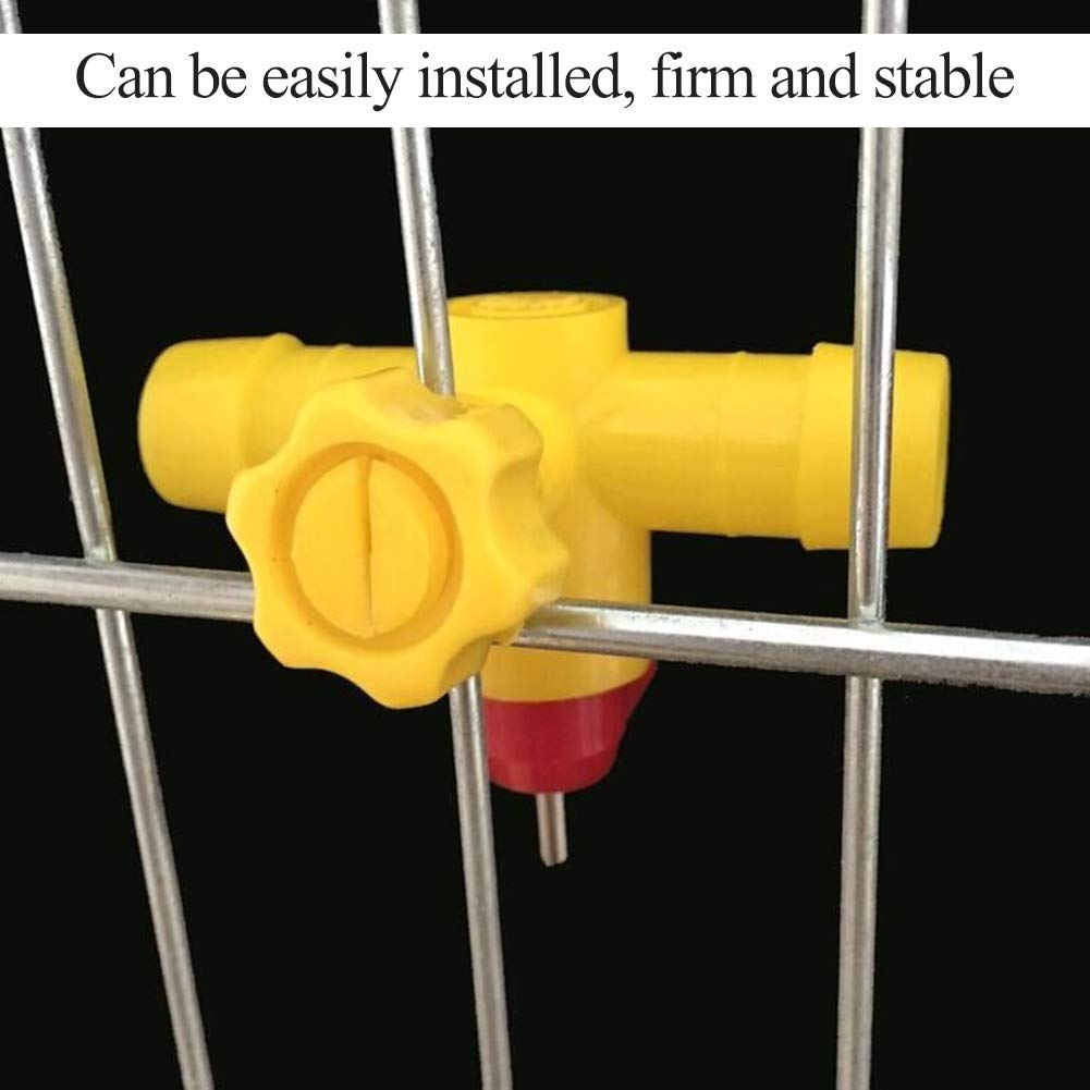 10 Tettarelle Automatiche Per Polli - Dispenser Acqua Per Pollame, Risparmio Idrico, Facile Installazione - Foto 3