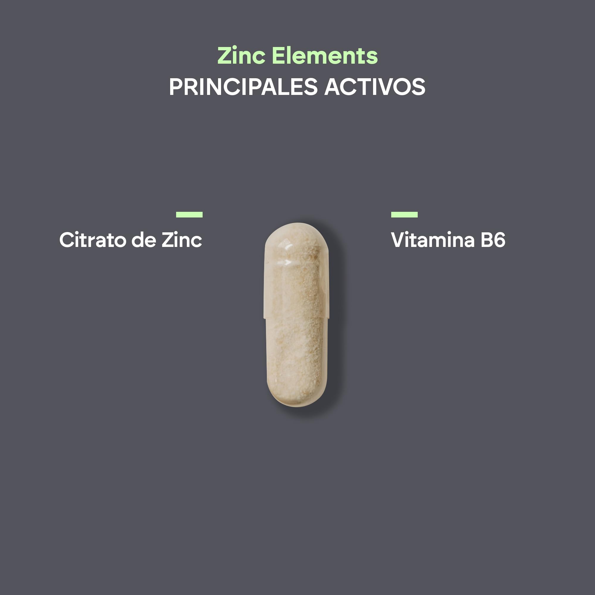 ZINC Cápsulas 15 mg para la Piel, Cabello, Uñas, Acné - Sistema Inmunitario + Vit B6 Bio-disponible - Para 4 Meses - 120 Cápsulas Veganas Nutralie