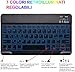 immagine 4BAIBAO Tastiera Italiano Bluetooth,Tastiera Senza Fili Retroilluminata a 7 Colori, Tastiera Bluetooth (Layout Italiano QWERTY) Ultra Sottile con Batteria Ricaricabile per iOS Windows Android