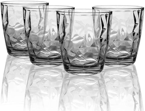 Ulable 10.5oz Black Acrylic Tumblers