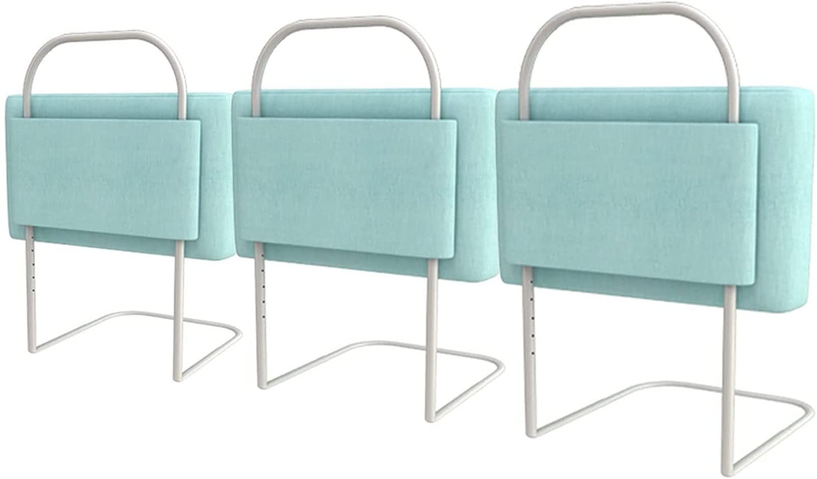 Foam Bed Guard, Bed Rails Bumper, Adjustable Height, Pearl Cotton + Metal Support, Bed Guard All Sides for Toddlerbed and Single/Double Bed, Sleep Easy (Color : Green, Size : 150cm(50cm*3))