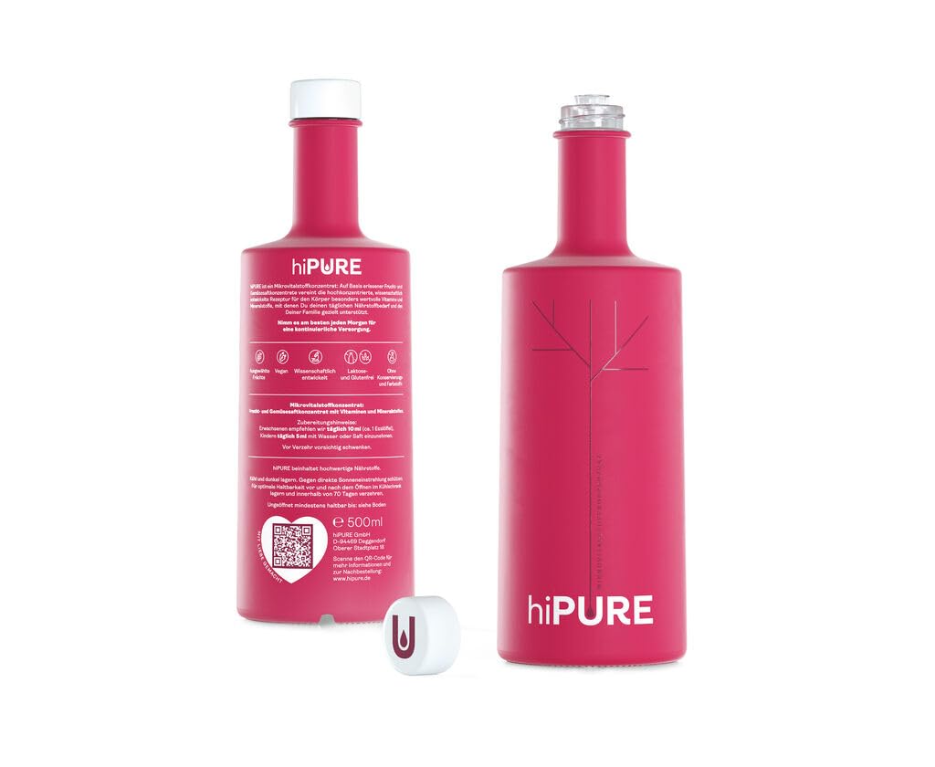 Mikronährstoffkonzentrat 2 x 500 ml – Vitamine, Mineralstoffe, Spurenelemente & Antioxidantien aus heimischen Beeren & Früchten – 100 Portionen, für die ganze Familie