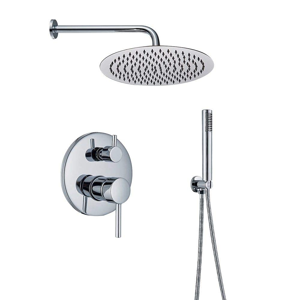 Système de douche effet pluie pour baignoire avec mitigeur chaud et froid