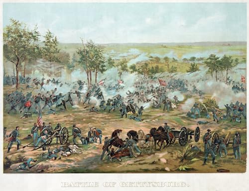 Lienzo de pared Battaglia di Gettysburg por Paul Philippoteaux, arte exclusivo de 60x90cm