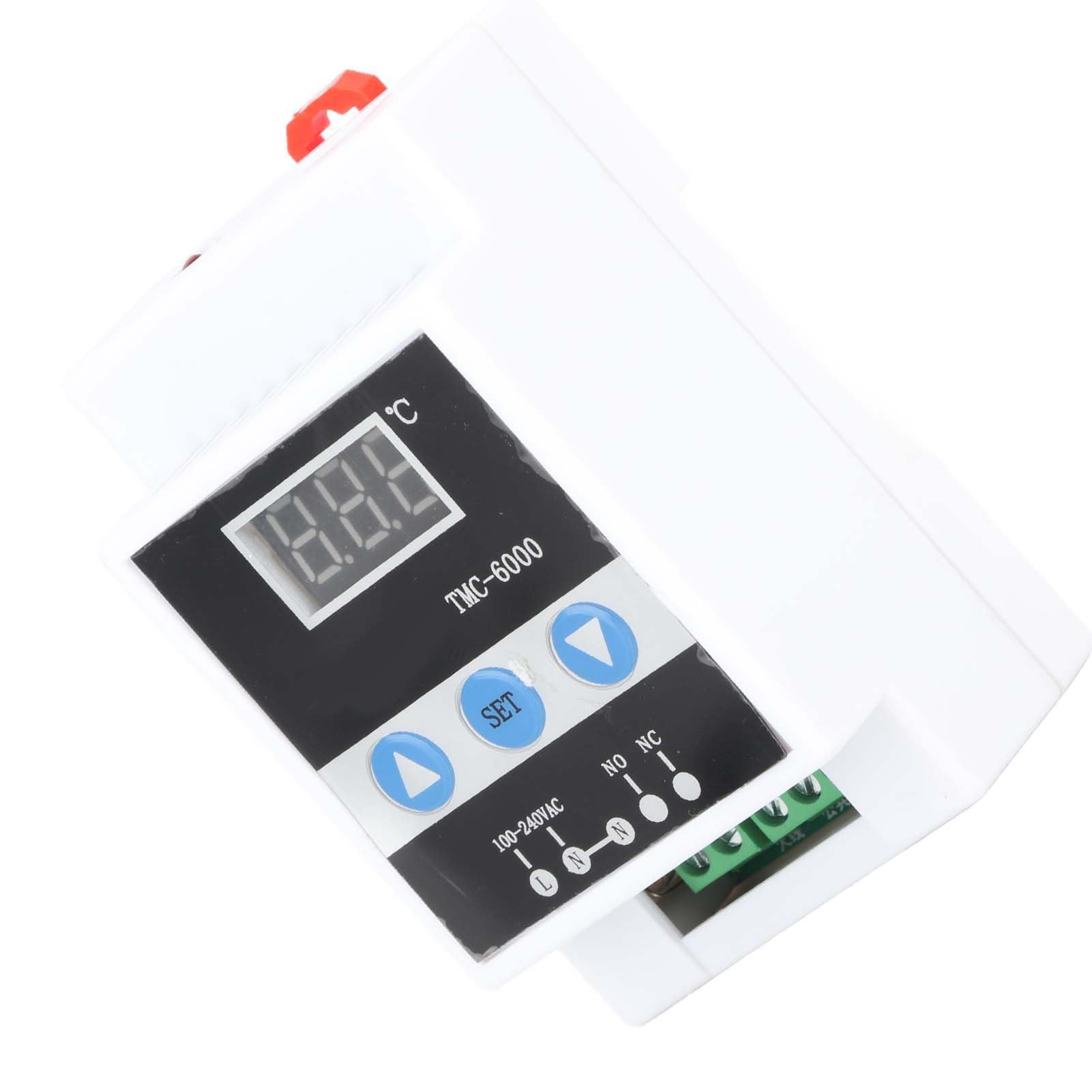 Régulateur de Température Thermostat Numérique Contrôle Contrôleur de Montage sur Rail DIN TMC-6000 AC110-240V Accessoires Professionnels
