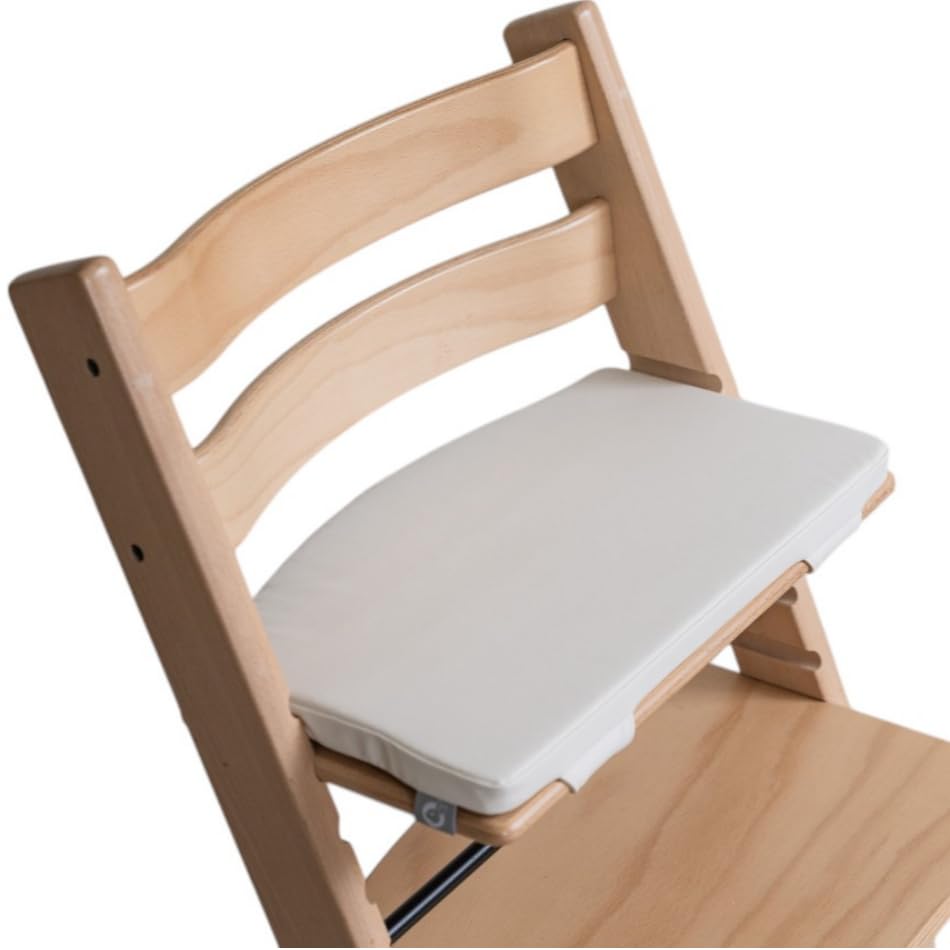 COZYKIDS for Tripp Trapp High Chair Cushion | High Chair Accessories for Babies and Toddlers | Waterproof, Easy-to-Clean Foam Pad | Made in Korea (Cream Ivory, Basic)