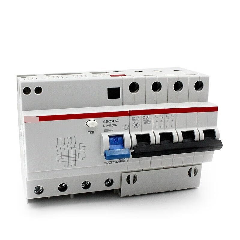 Disyuntor de corriente residual GSH204 AC-C50/0.03 bajo normativas de alta seguridad residencial