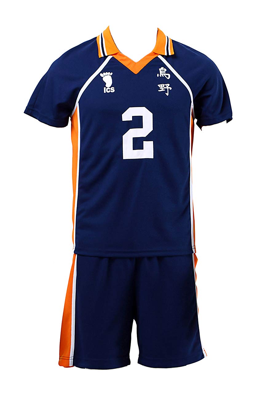 CHIUS Cosplay Costume Karasuno High Sugawara Koushi #2 Jersey Set Version 1