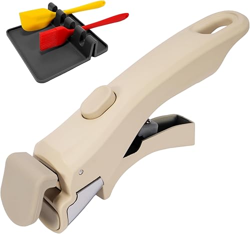 Mango extraíble para olla beige crema, mango universal de sartén, mango de repuesto para ollas y sartenes, se adapta a todos los utensilios de