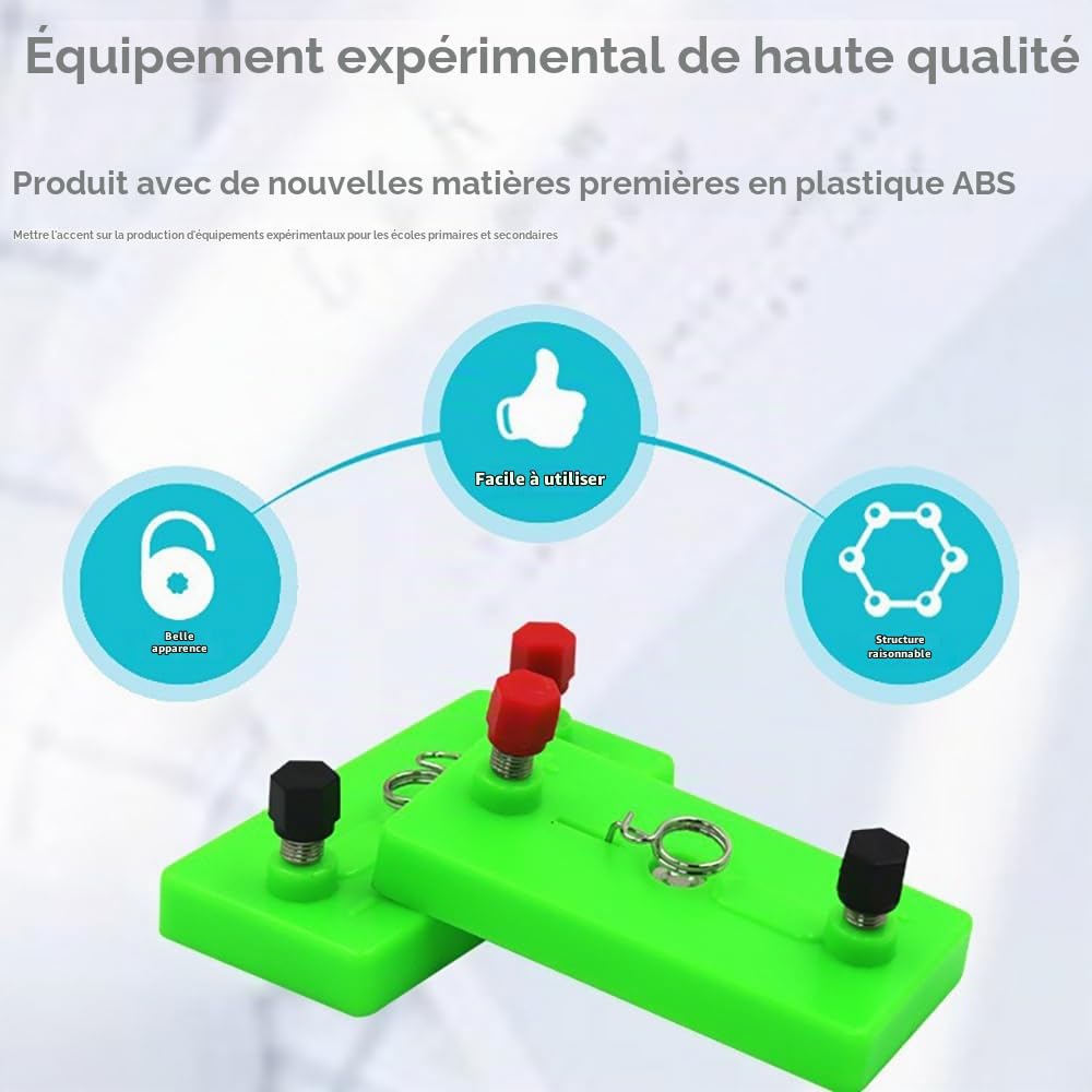 Kit d'expérimentation Scientifique,Kit d'apprentissage de Circuit pour Enfants,Ensemble de Circuits d'électricité et de magnétisme,98 expériences,pour Exploration de l’Électromagnétisme