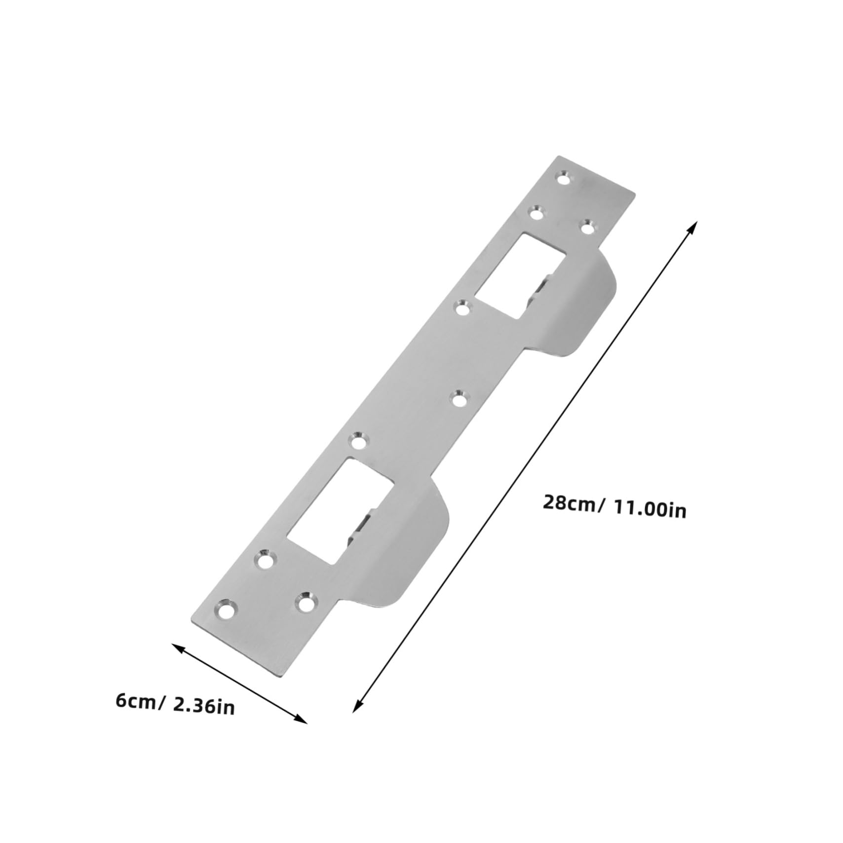 HOLIDYOYO Storm Door Strike Plate Door Reinforcement Lock Latch Stainless Steel Security for Home Security