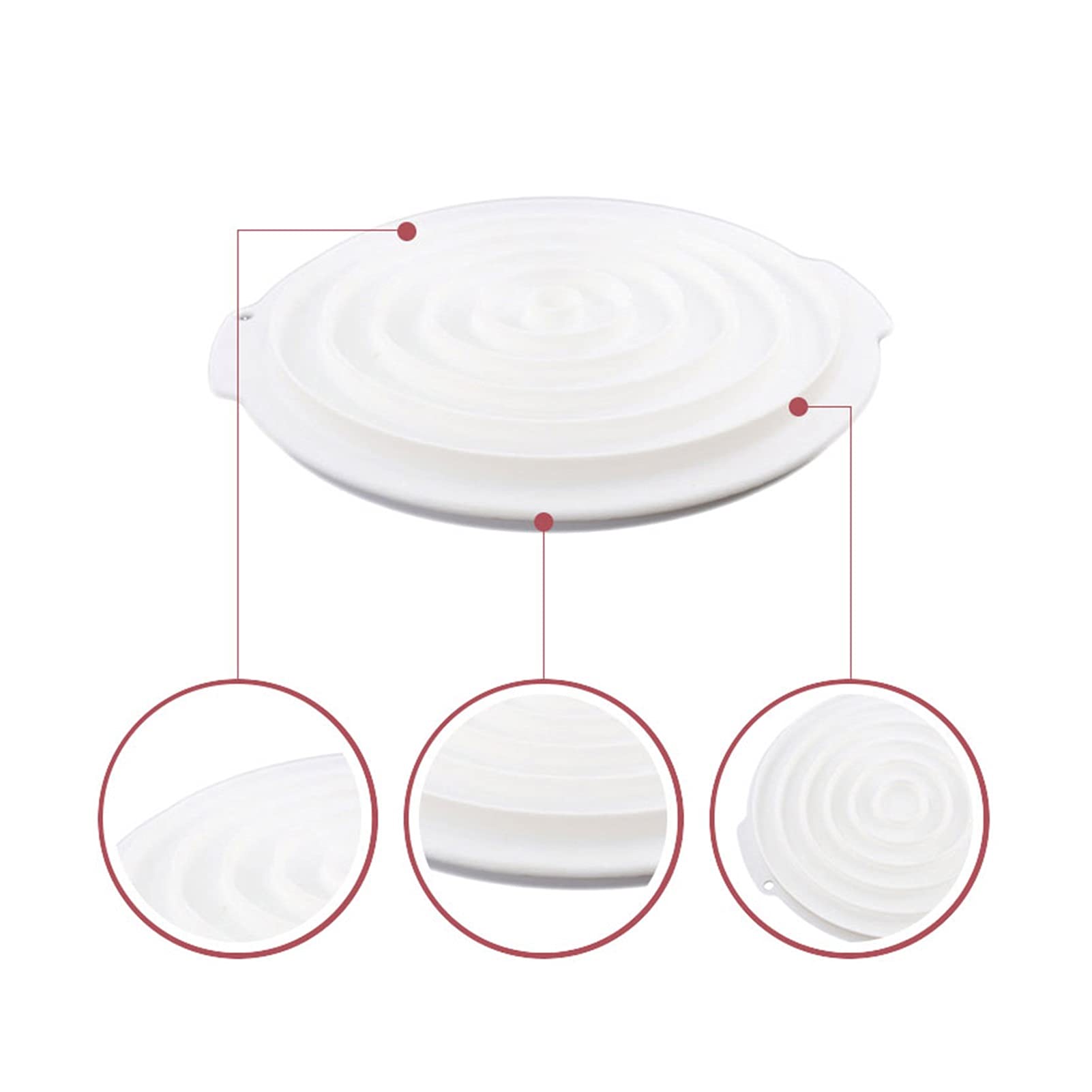Forma do pieczenia, forma do ciasta, pieczenie HUANGXING-Planeta kształt pierścienia mus silikonowe formy do ciasta blacha do pieczenia nieprzylepna forma do pieczenia ciasta pasuje do dekoracji ciast